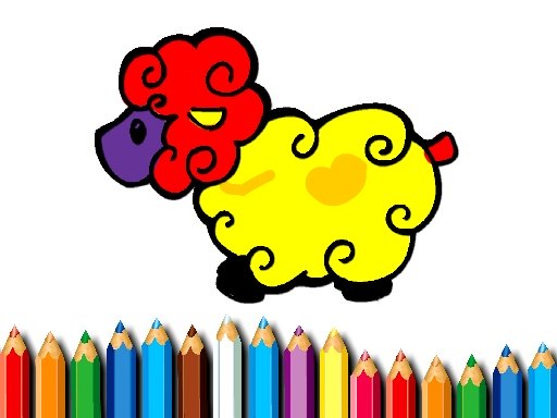 Baby Sheep Coloring Book Online